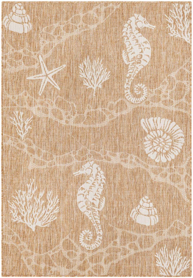 Detail image of 4' x 6' Easy-Clean Coastal Indoor / Outdoor Rug
