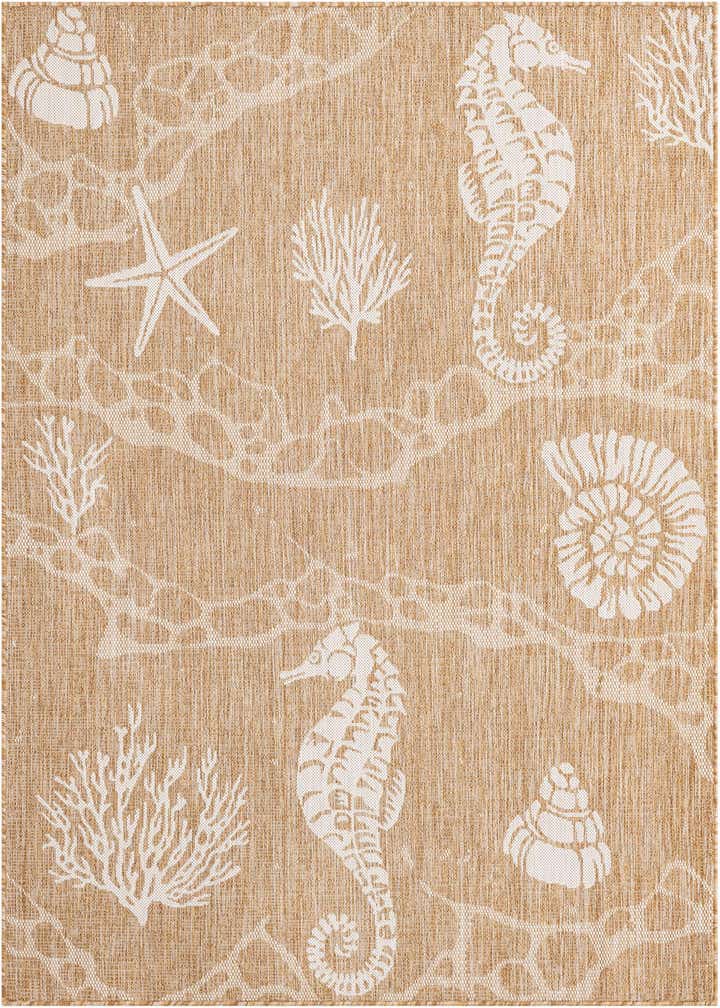 5' 3 x 7' Easy-Clean Coastal Indoor / Outdoor Rug