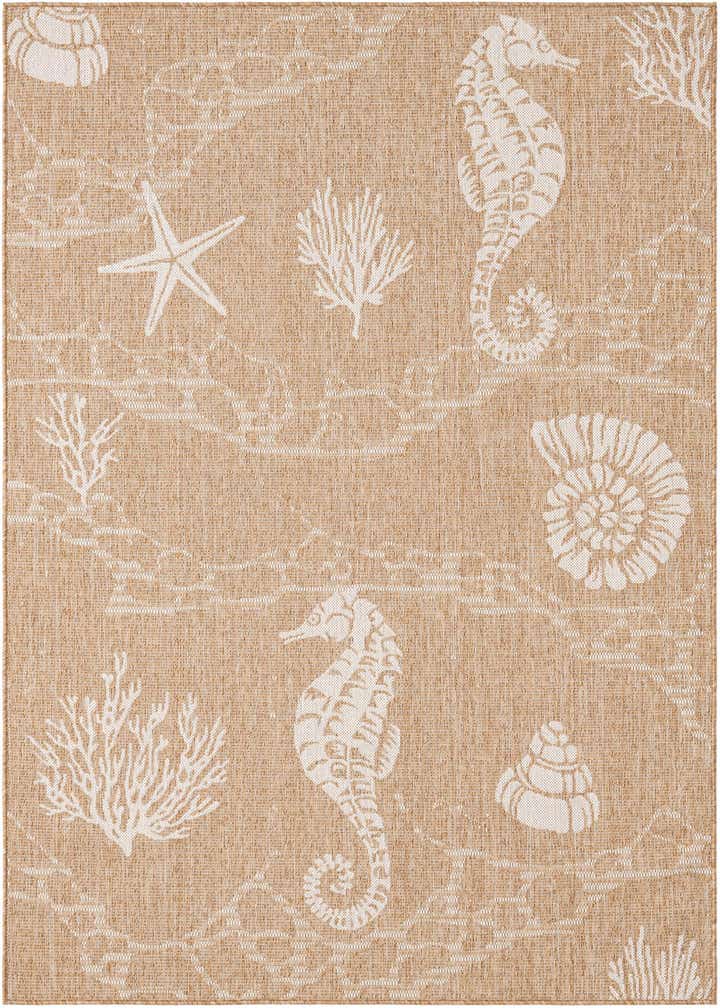 5' 3 x 8' Easy-Clean Coastal Indoor / Outdoor Rug