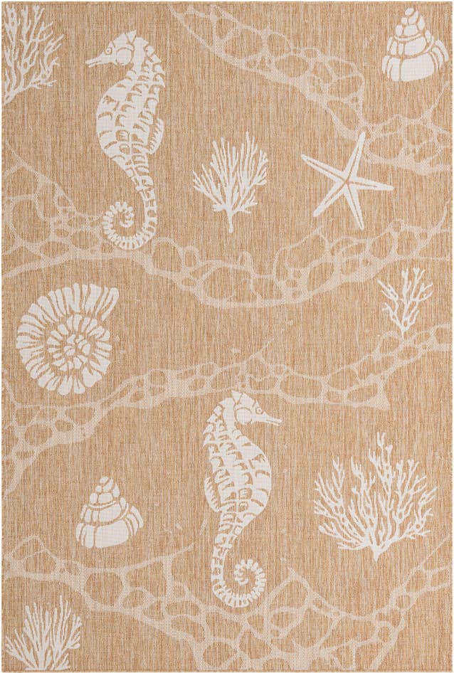 Detail image of 6' x 9' Easy-Clean Coastal Indoor / Outdoor Rug