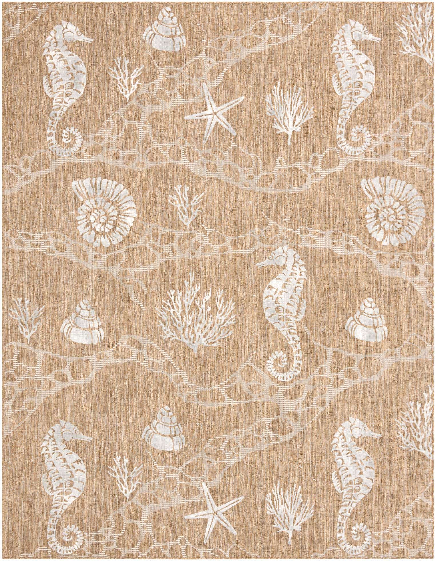 9' x 12' Easy-Clean Coastal Indoor / Outdoor Rug