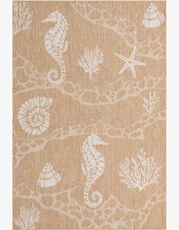 6' x 9' Easy-Clean Coastal Indoor / Outdoor Rug