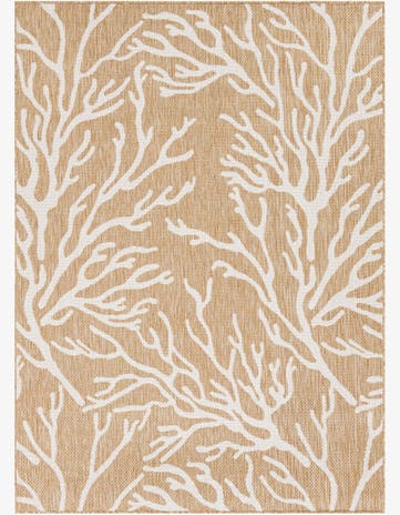 5' 3 x 7' Easy-Clean Coastal Indoor / Outdoor Rug