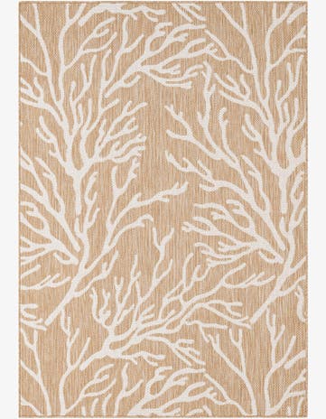 5' 3 x 8' Easy-Clean Coastal Indoor / Outdoor Rug