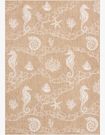 10' x 14' Easy-Clean Coastal Indoor / Outdoor Rug