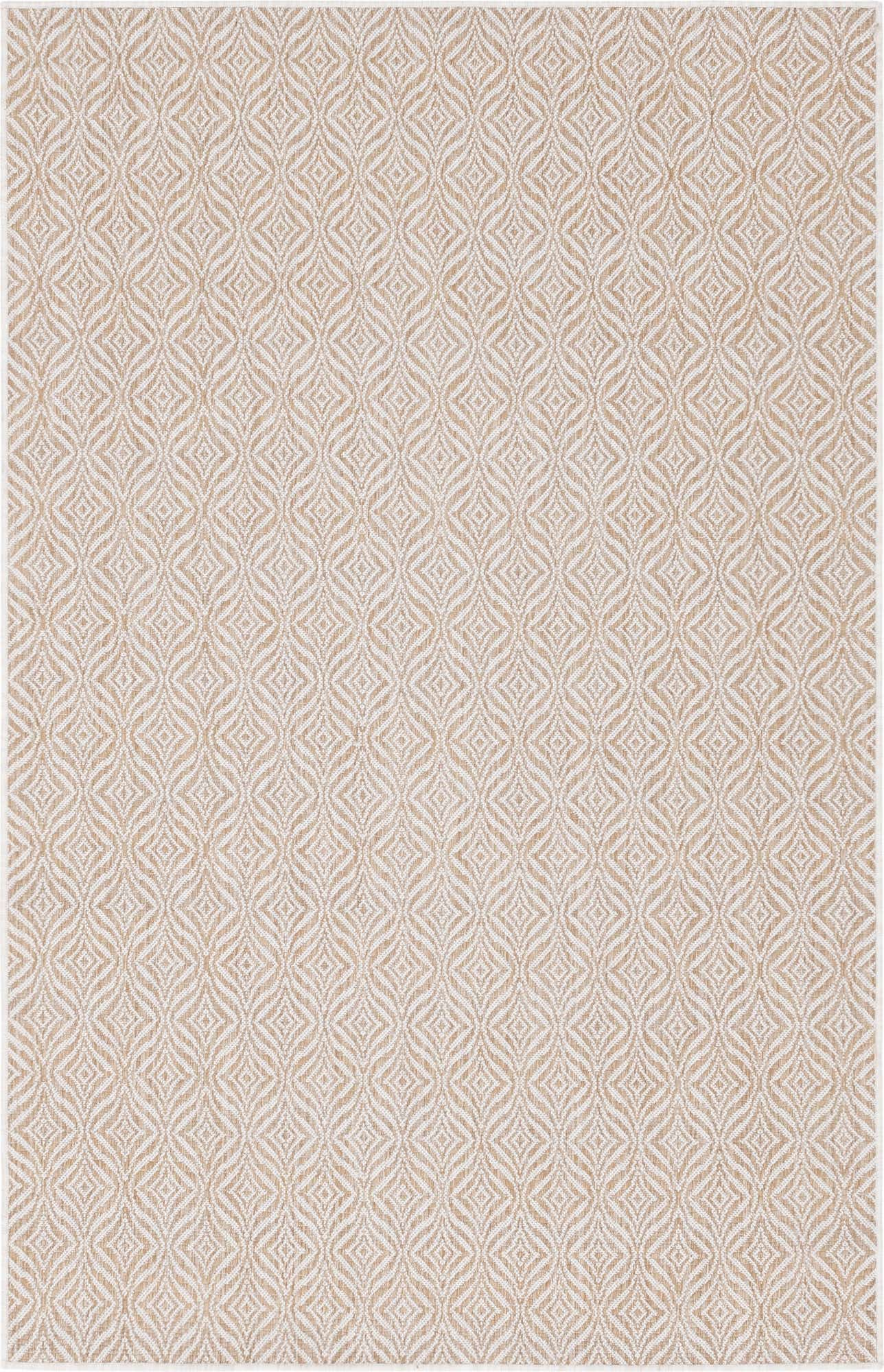 5' 3 x 8' Easy-Clean Lattice Indoor / Outdoor Rug