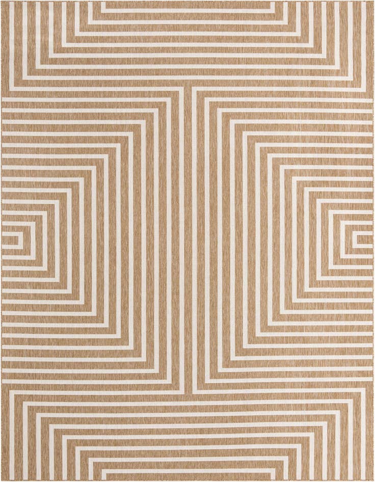 Detail image of 10' x 14' Easy-Clean Modern Indoor / Outdoor Rug