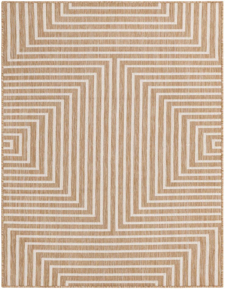 Detail image of 4' x 6' Easy-Clean Modern Indoor / Outdoor Rug