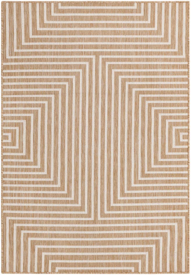 Detail image of 4' x 6' Easy-Clean Modern Indoor / Outdoor Rug