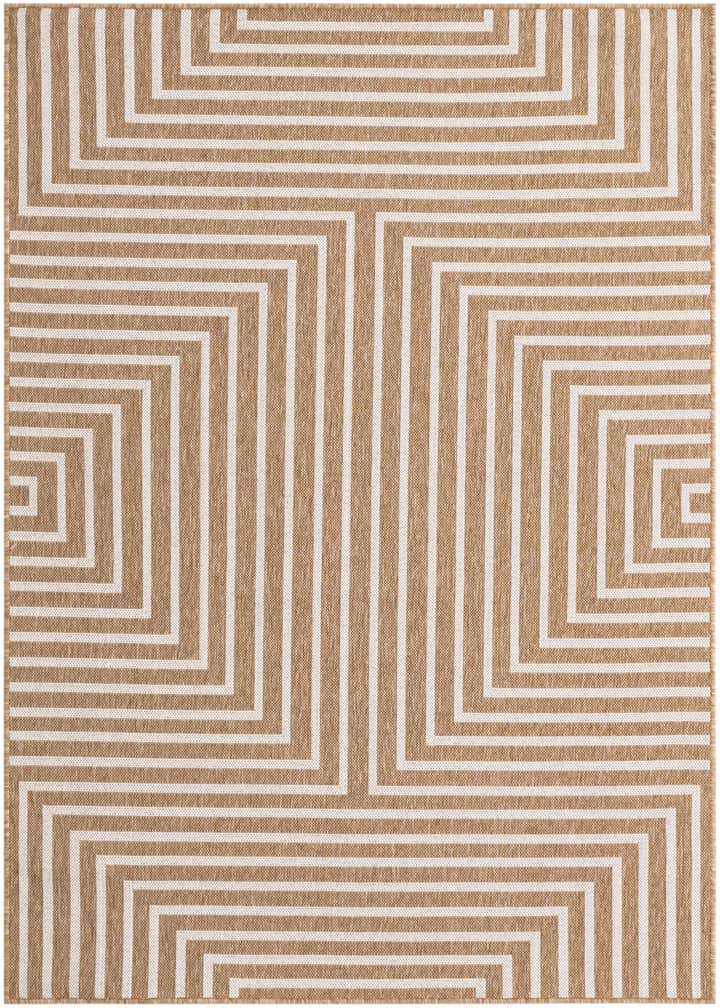 5' 3 x 7' Easy-Clean Modern Indoor / Outdoor Rug