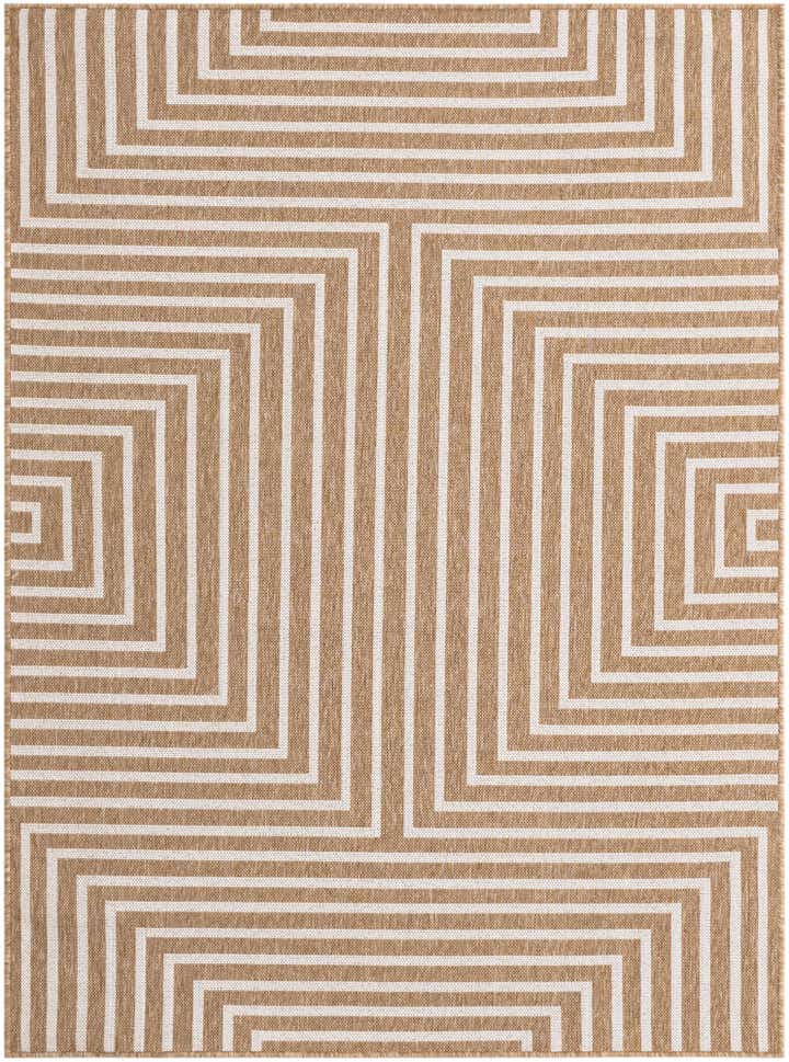 5' 3 x 7' Easy-Clean Modern Indoor / Outdoor Rug
