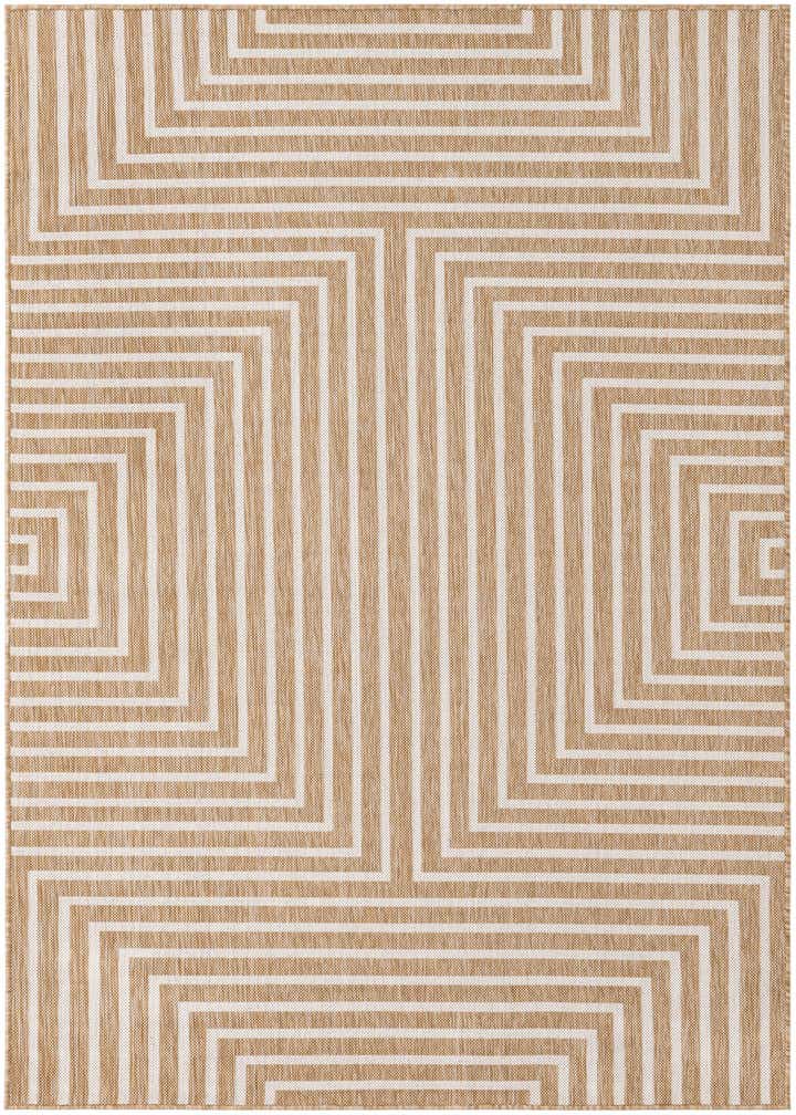 5' 3 x 8' Easy-Clean Modern Indoor / Outdoor Rug
