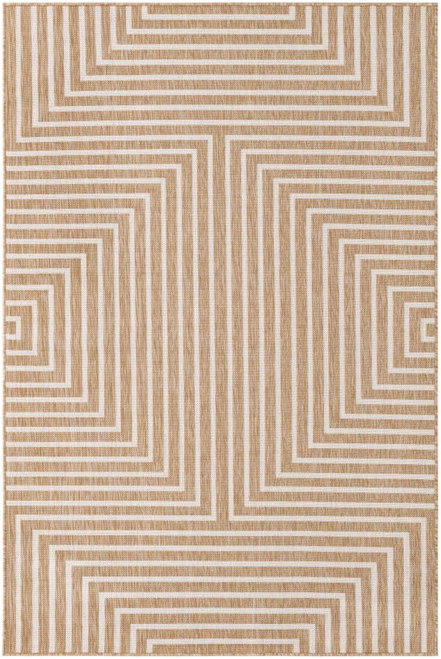 Detail image of 5' 3 x 8' Easy-Clean Modern Indoor / Outdoor Rug