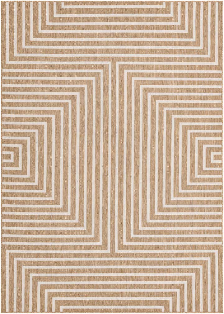 6' x 9' Easy-Clean Modern Indoor / Outdoor Rug