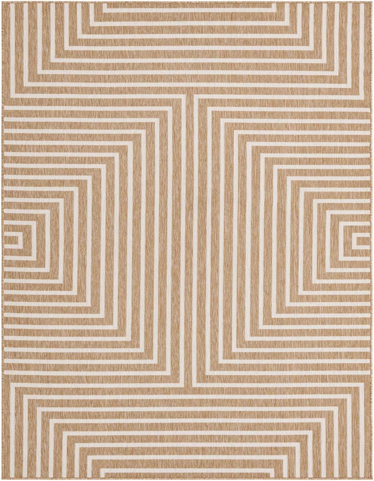 Detail image of 6' x 9' Easy-Clean Modern Indoor / Outdoor Rug