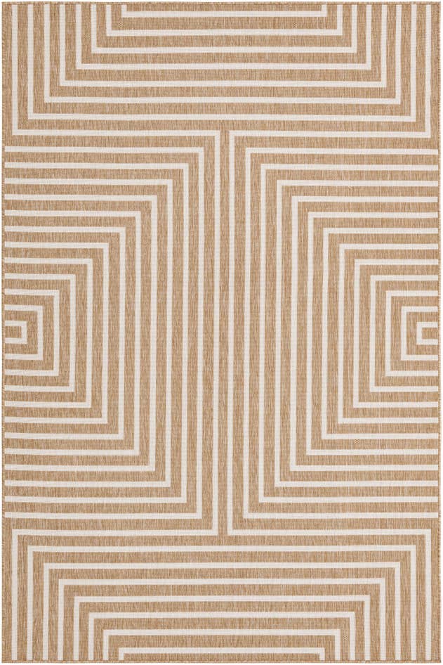 Detail image of 6' x 9' Easy-Clean Modern Indoor / Outdoor Rug