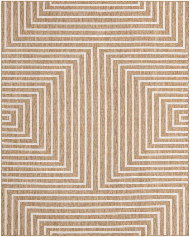7' 10 x 10' Easy-Clean Modern Indoor / Outdoor Rug