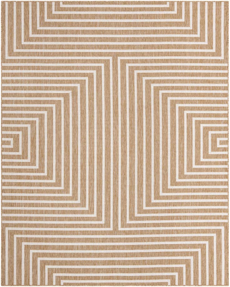 Detail image of 7' 10 x 10' Easy-Clean Modern Indoor / Outdoor Rug