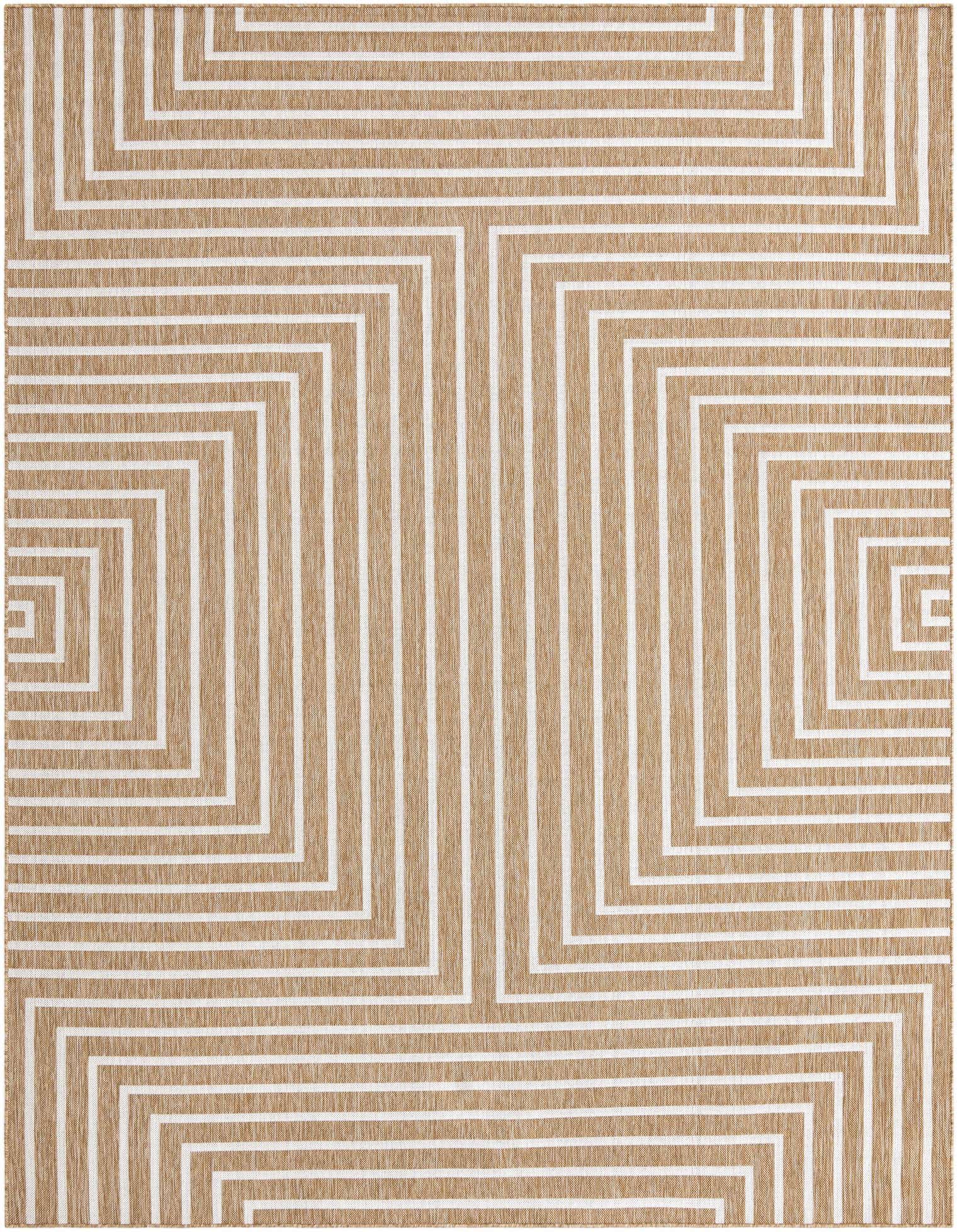 9' x 12' Easy-Clean Modern Indoor / Outdoor Rug