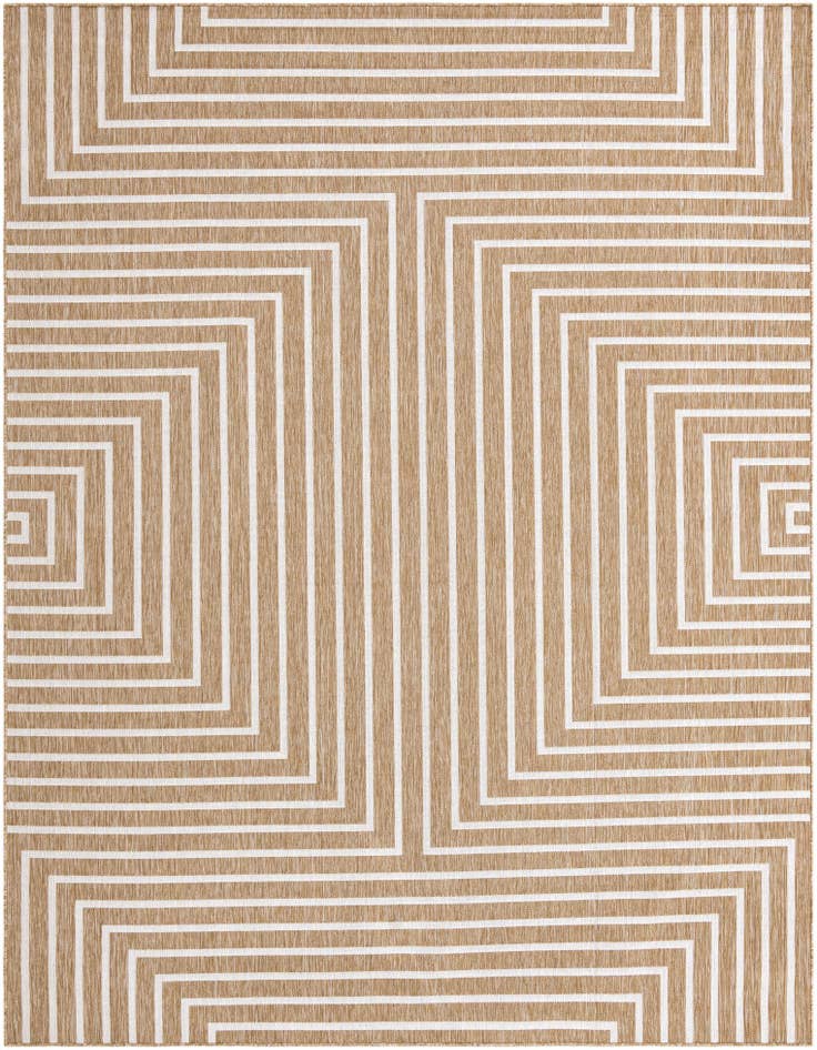 Detail image of 9' x 12' Easy-Clean Modern Indoor / Outdoor Rug