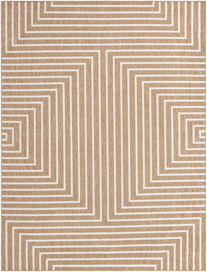 9' x 12' Easy-Clean Modern Indoor / Outdoor Rug