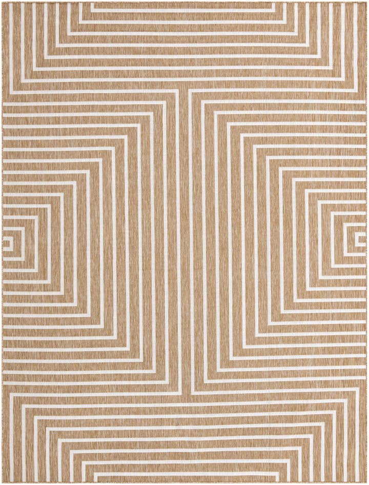 Detail image of 9' x 12' Easy-Clean Modern Indoor / Outdoor Rug