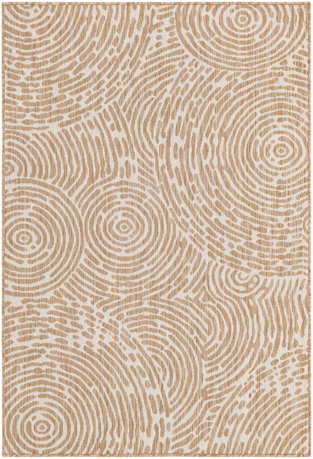 Detail image of 4' x 6' Easy-Clean Modern Indoor / Outdoor Rug