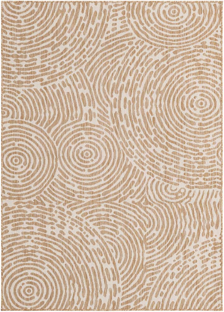 5' 3 x 7' Easy-Clean Modern Indoor / Outdoor Rug