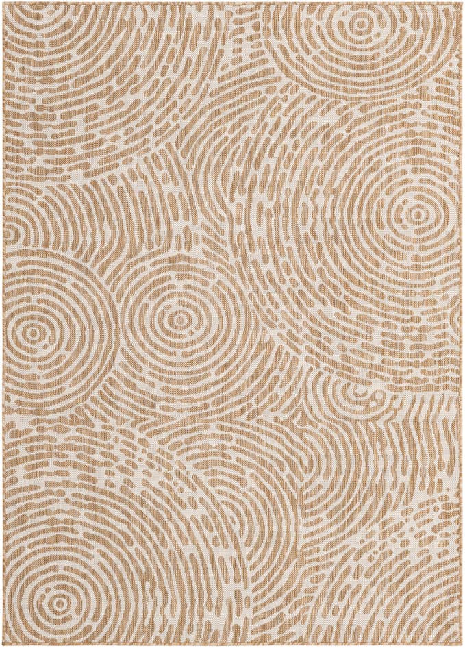 Detail image of 5' 3 x 7' Easy-Clean Modern Indoor / Outdoor Rug