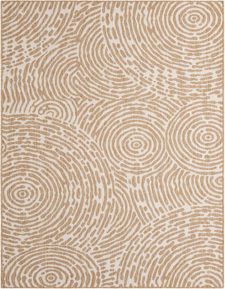 Detail image of 5' 3 x 8' Easy-Clean Modern Indoor / Outdoor Rug
