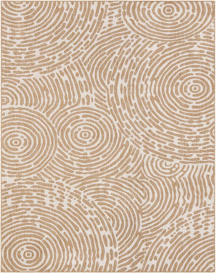 Detail image of 7' 10 x 10' Easy-Clean Modern Indoor / Outdoor Rug