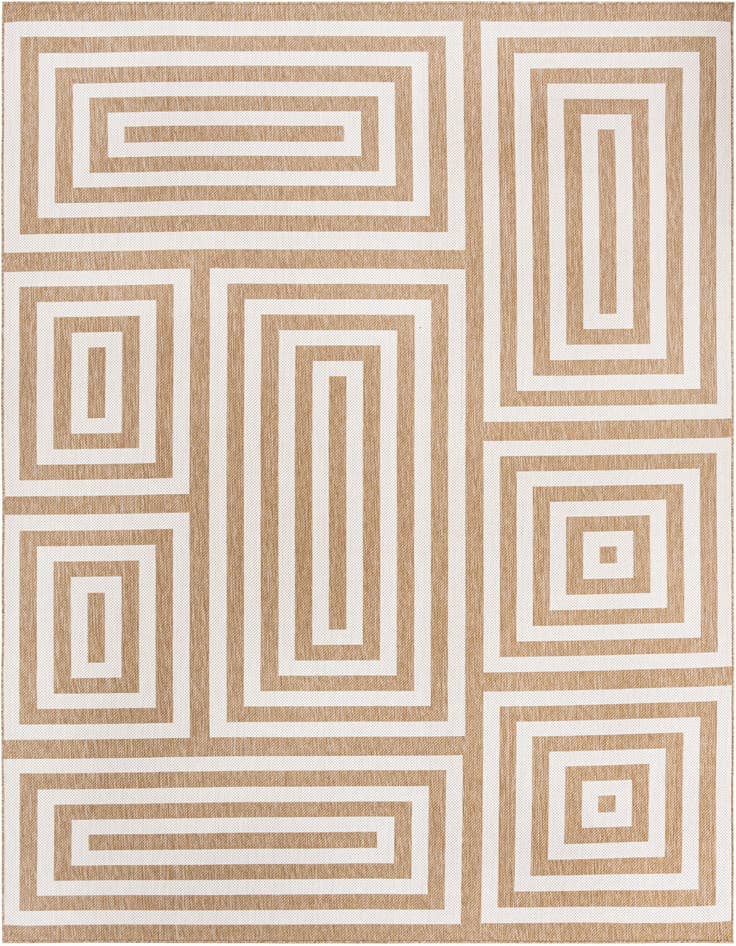 Detail image of 10' x 14' Easy-Clean Modern Indoor / Outdoor Rug