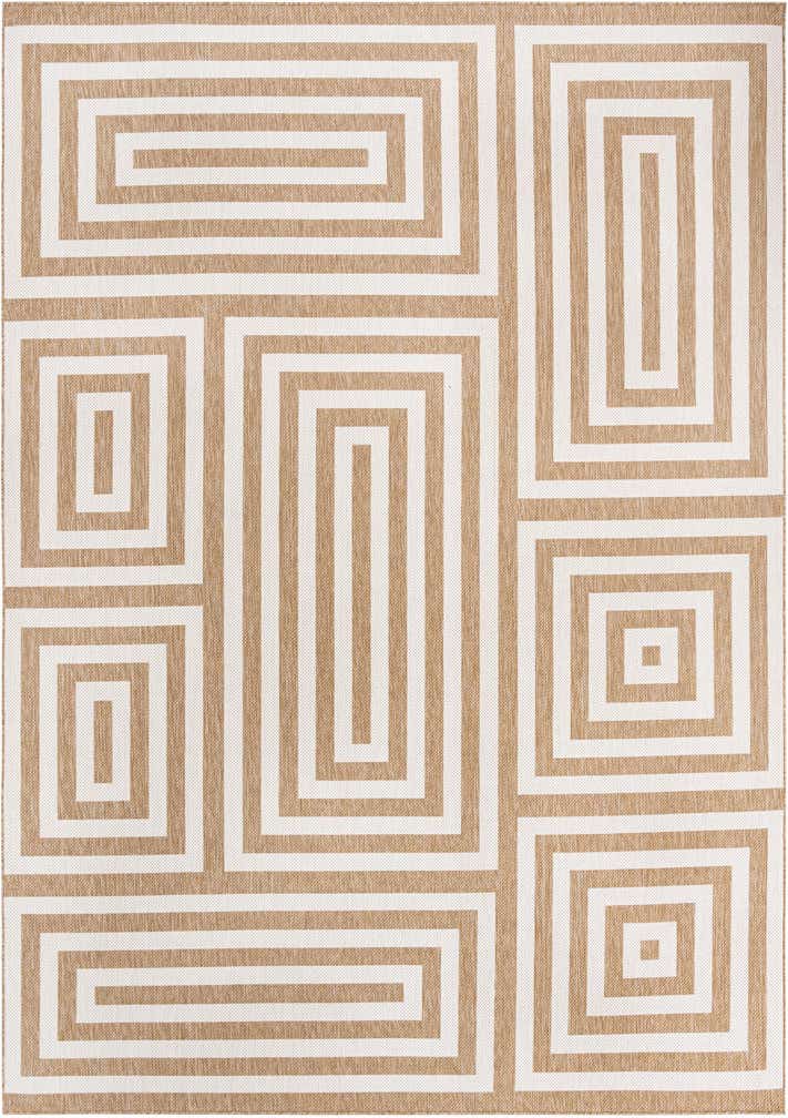 10' x 14' Easy-Clean Modern Indoor / Outdoor Rug