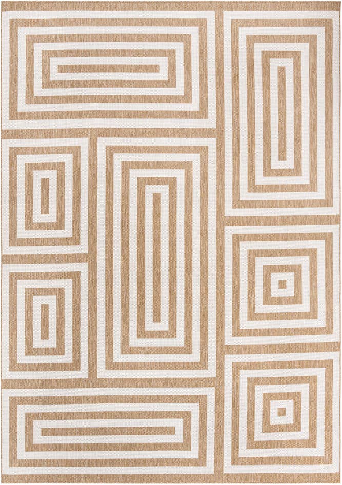 Detail image of 10' x 14' Easy-Clean Modern Indoor / Outdoor Rug