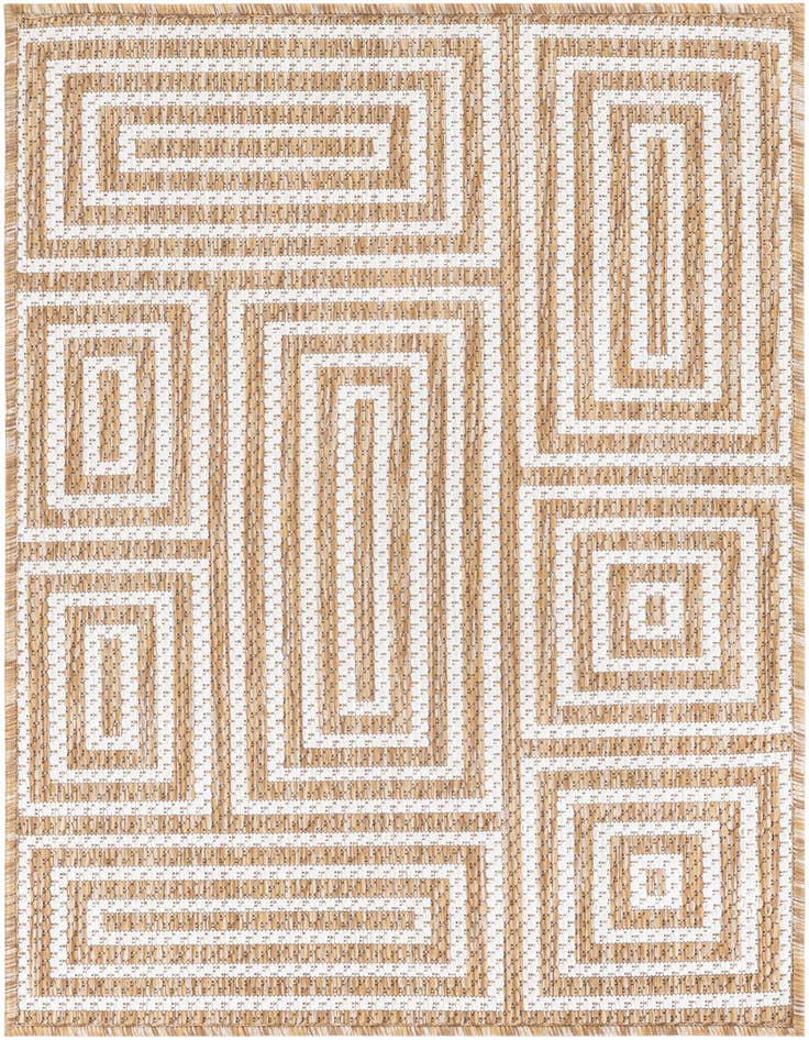 Detail image of 2' x 3' Easy-Clean Modern Indoor / Outdoor Rug