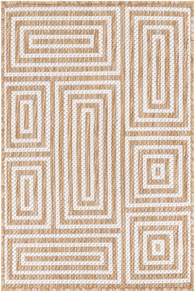 Detail image of 2' x 3' Easy-Clean Modern Indoor / Outdoor Rug