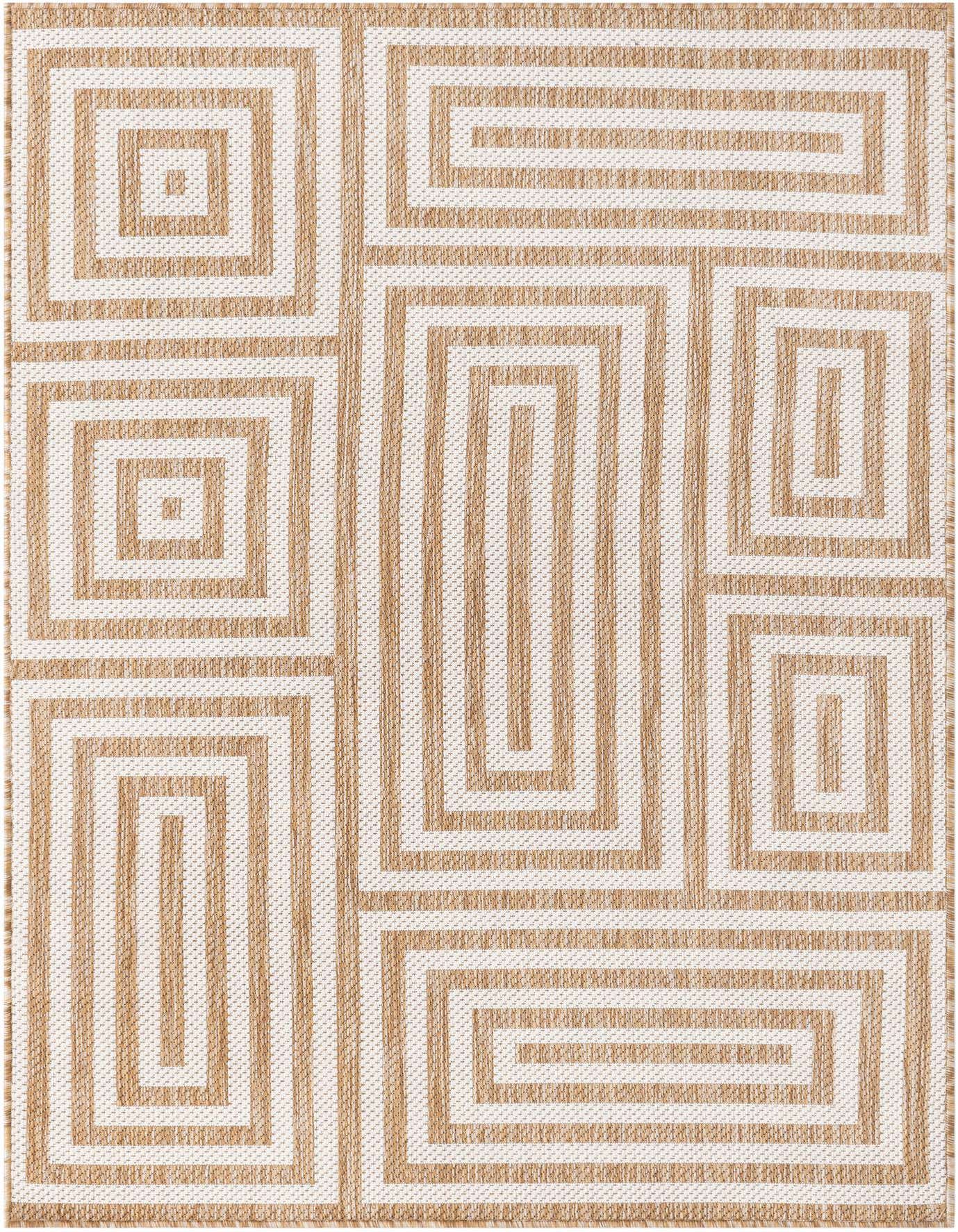 4' x 6' Easy-Clean Modern Indoor / Outdoor Rug