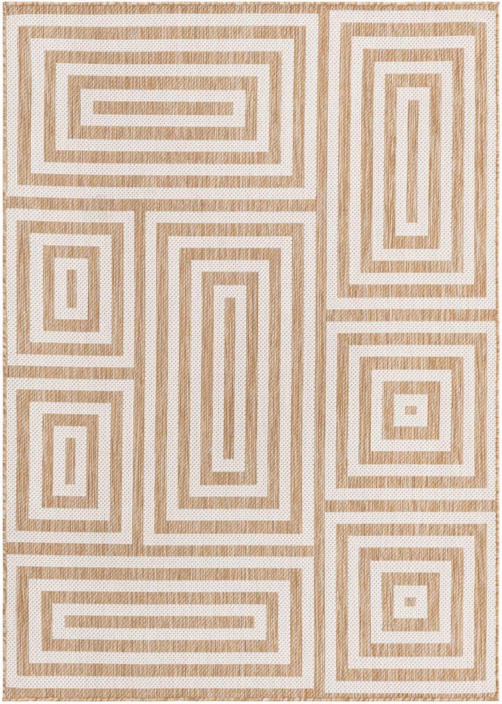 5' 3 x 7' Easy-Clean Modern Indoor / Outdoor Rug