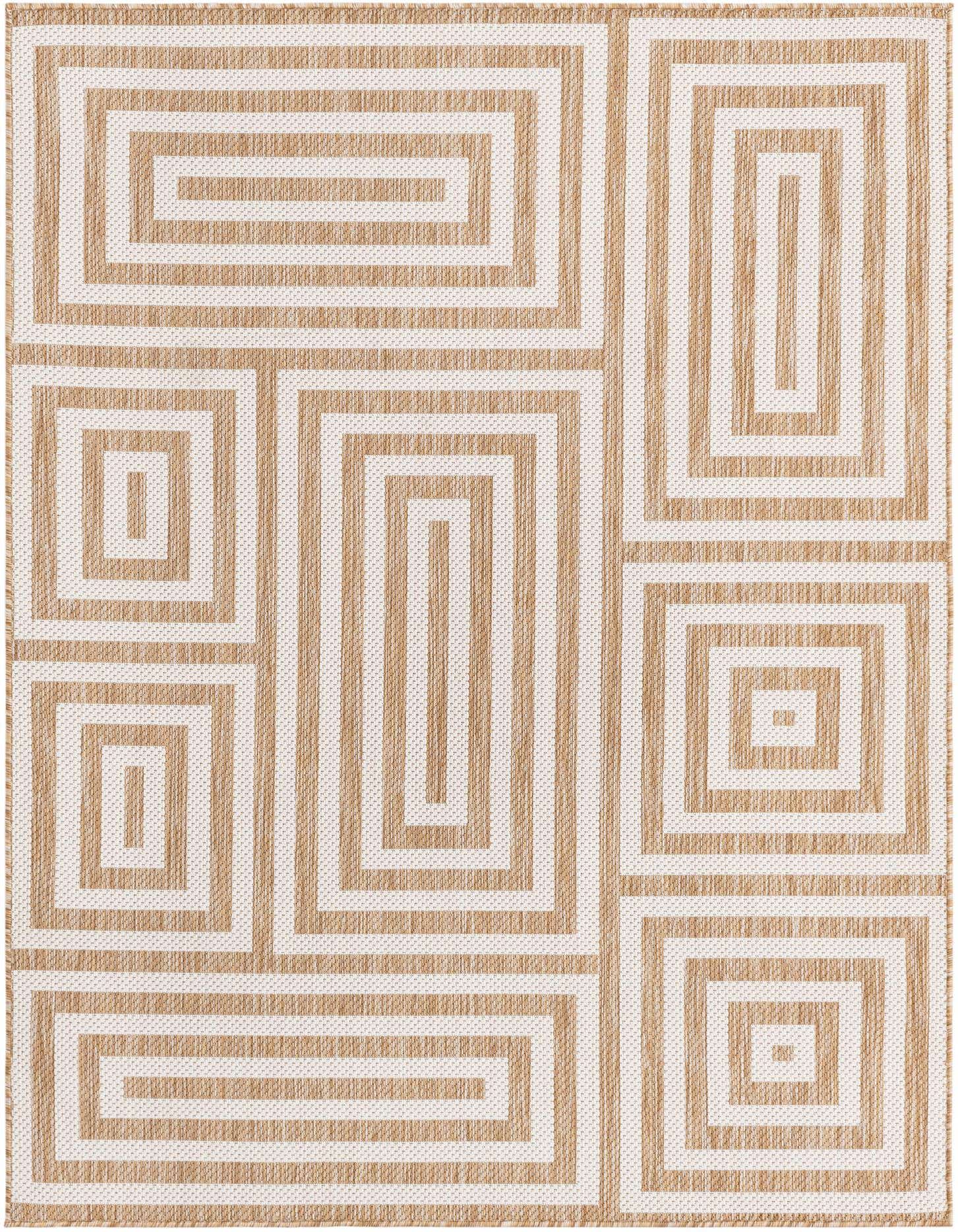5' 3 x 7' Easy-Clean Modern Indoor / Outdoor Rug