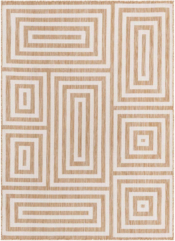 5' 3 x 7' Easy-Clean Modern Indoor / Outdoor Rug