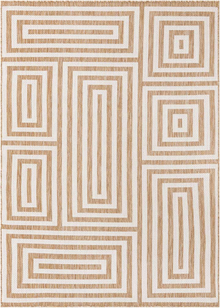 5' 3 x 8' Easy-Clean Modern Indoor / Outdoor Rug