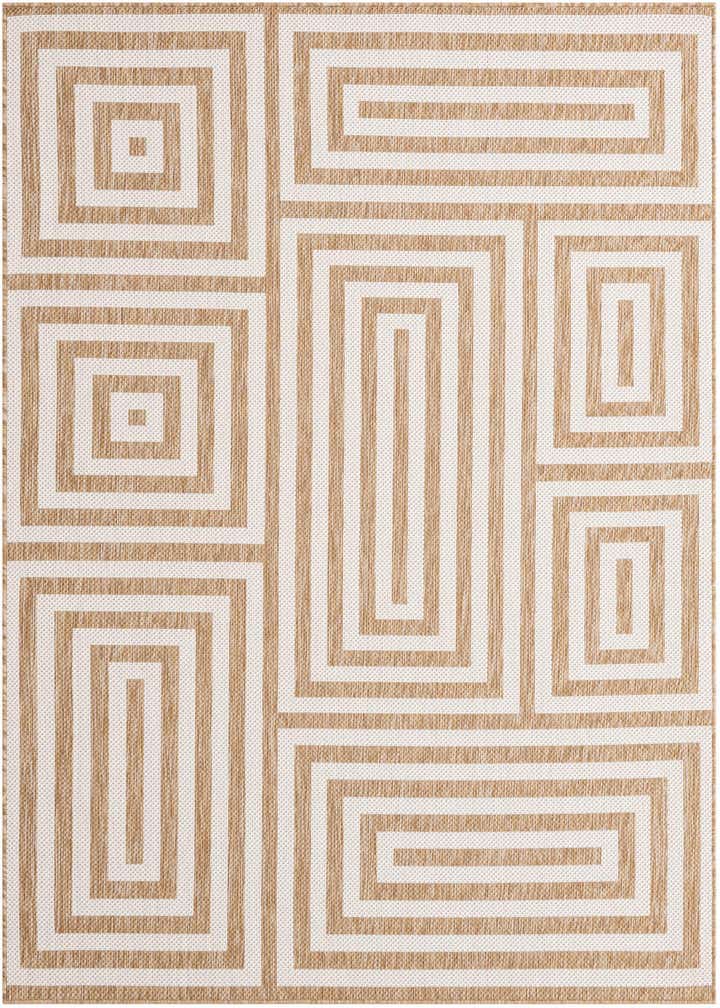 6' x 9' Easy-Clean Modern Indoor / Outdoor Rug