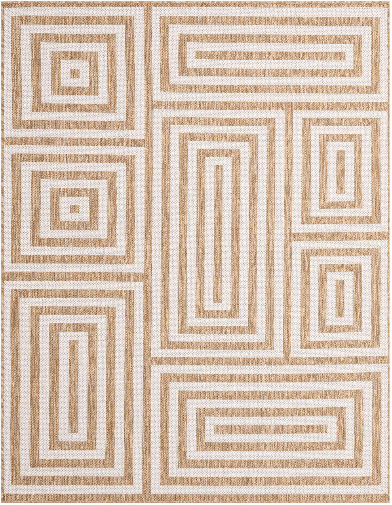 6' x 9' Easy-Clean Modern Indoor / Outdoor Rug