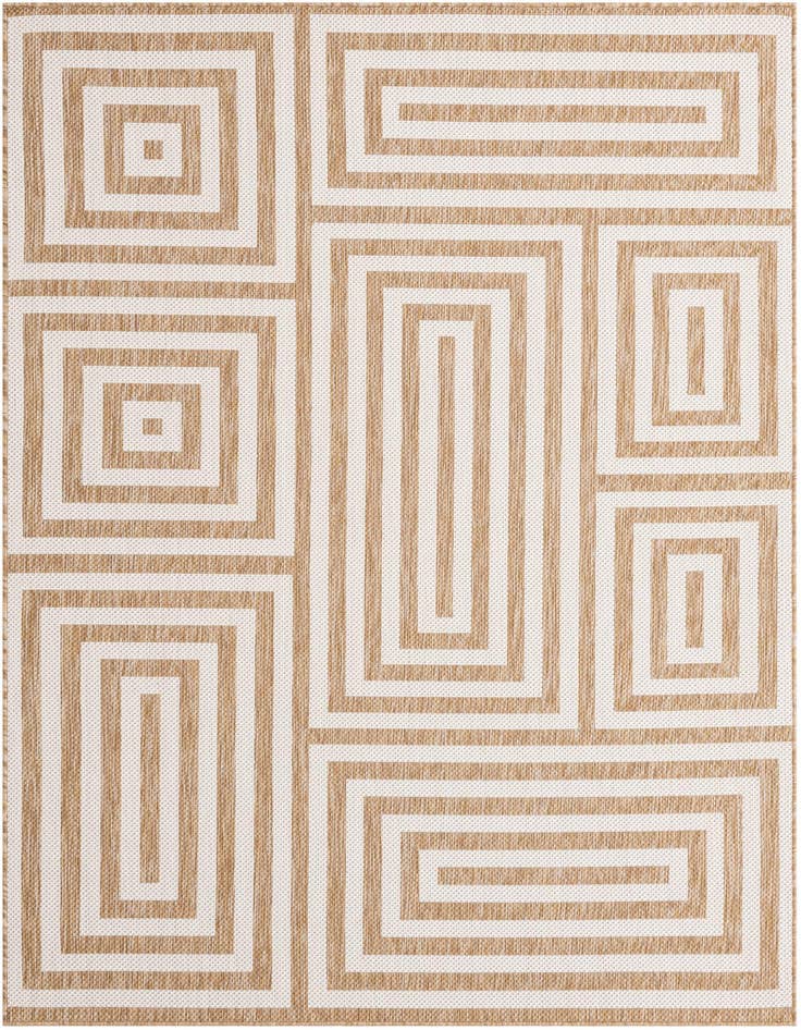 Detail image of 6' x 9' Easy-Clean Modern Indoor / Outdoor Rug