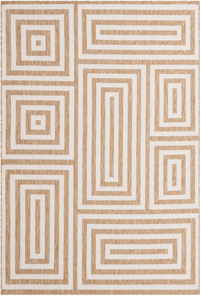 Detail image of 6' x 9' Easy-Clean Modern Indoor / Outdoor Rug