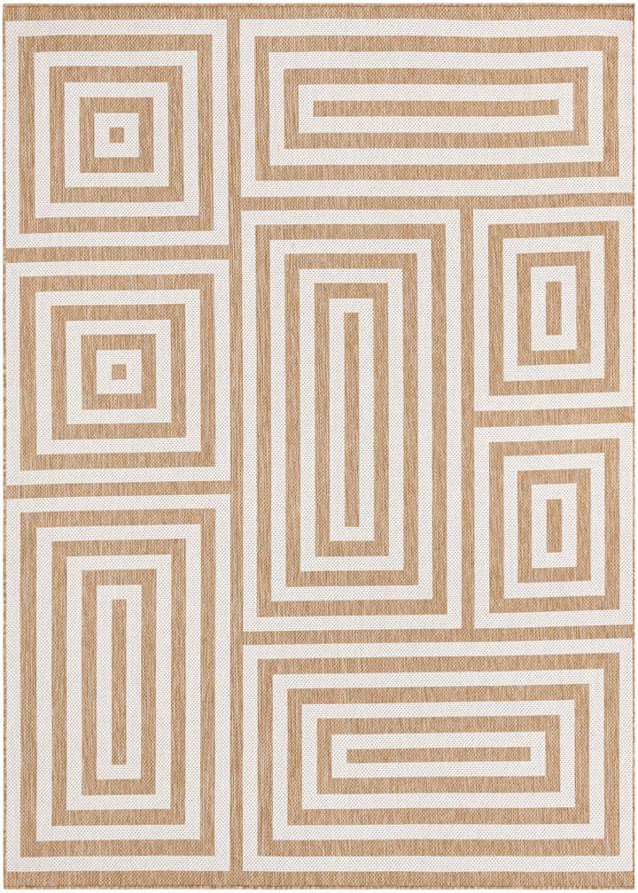 7' 10 x 10' Easy-Clean Modern Indoor / Outdoor Rug