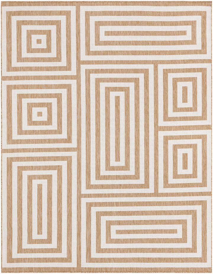 7' 10 x 10' Easy-Clean Modern Indoor / Outdoor Rug
