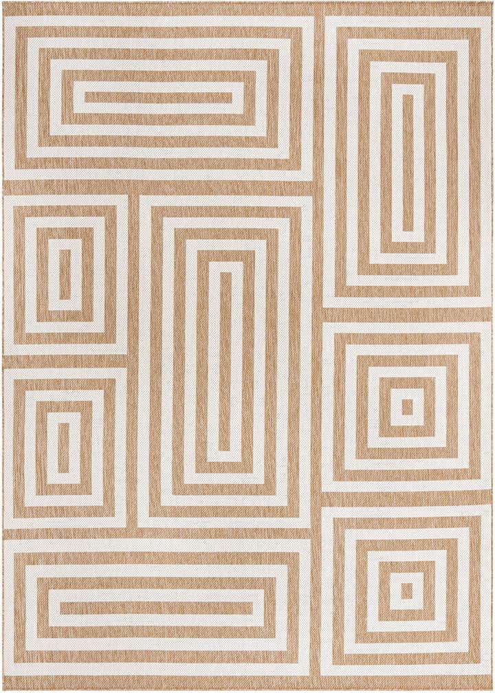 9' x 12' Easy-Clean Modern Indoor / Outdoor Rug