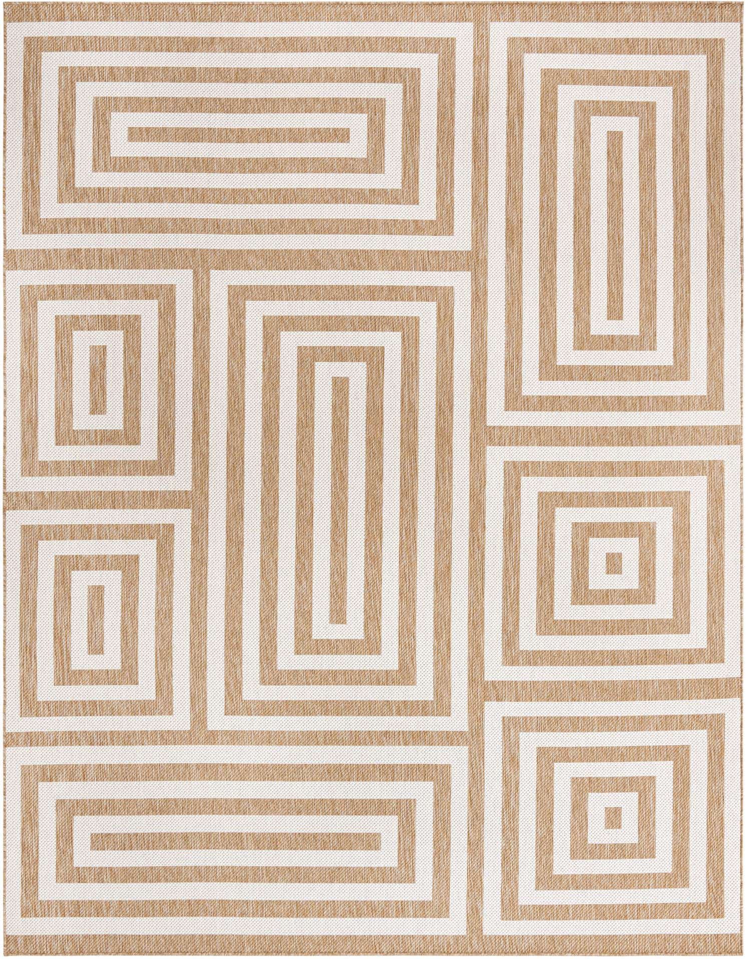 9' x 12' Easy-Clean Modern Indoor / Outdoor Rug