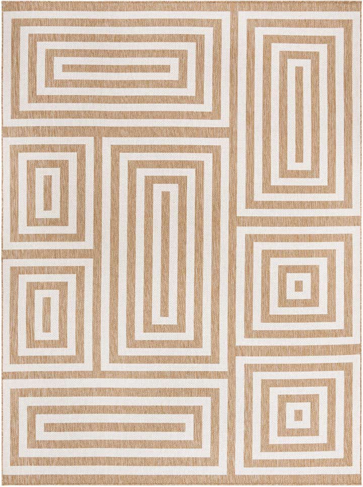 9' x 12' Easy-Clean Modern Indoor / Outdoor Rug